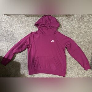 Nike, turtle neck, pink hoodie. Size: Medium